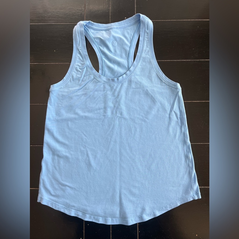 Light blue Lululemon tank top- size medium (6)